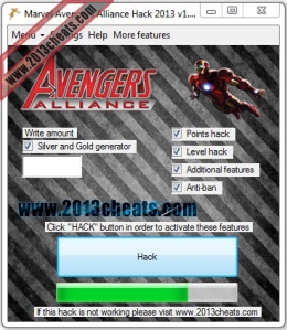 Avengers Alliance hack 2013